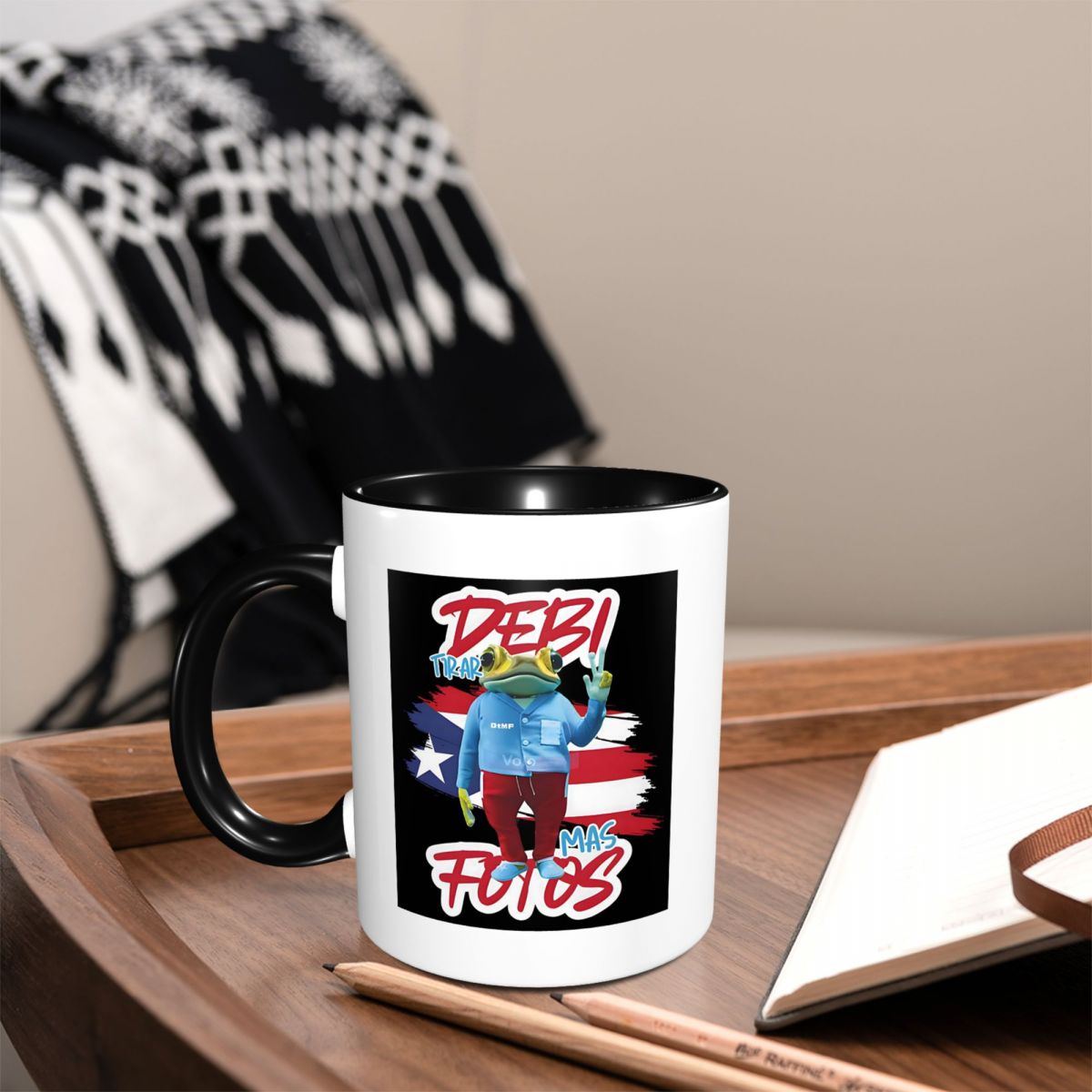 Coffee Tea Cup Foto - แก้วมัคเซรามิคตลกๆ ลาย Bad Bunny DTMF Debi