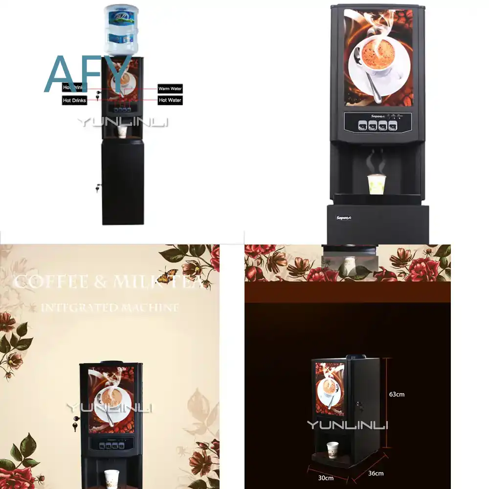 Coffee Tea Espresso Machines - เครื่องชงกาแฟเชิงพาณิชย์สำหรับร้านกาแฟเอสเพรสโซ บาริสต้า ร้านชานม เครื่องทำเครื่องดื่ม พร้อมเครื่องบดกาแฟ และเครื่องชงกาแฟสำเร็จรูปสำหรับร้านกาแฟ