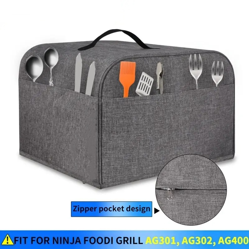 Ninja Air Fryer Af101 - ฝาครอบกันฝุ่นสำหรับเตาปิ้งย่างนินจาฟู้ดดี้ 1 ชิ้น ใช้ได้กับรุ่น AG301/AG302 อุปกรณ์เสริมป้องกันน้ำ