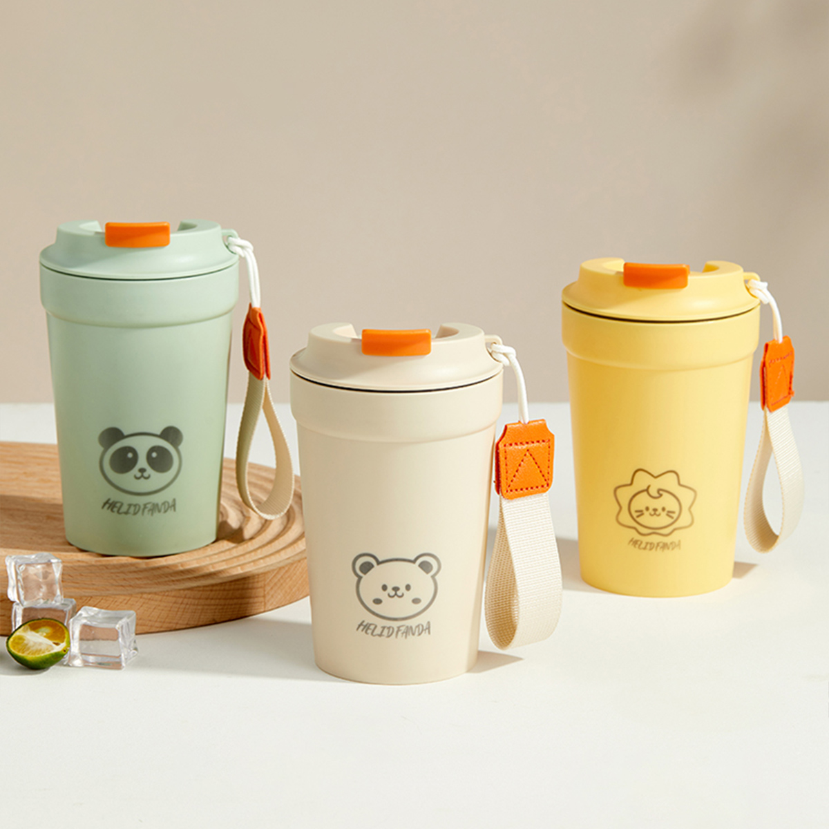 Juice Tea Coffee - WORTHBUY แก้วน้ำดื่มโดยตรงแบบพกพาสำหรับตั้งแคมป์พร้อมเชือกกันรั่วแก้วน้ำชาแก้วกาแฟสำหรับสำนักงานถ้วยกาแฟพลาสติกแคมป์