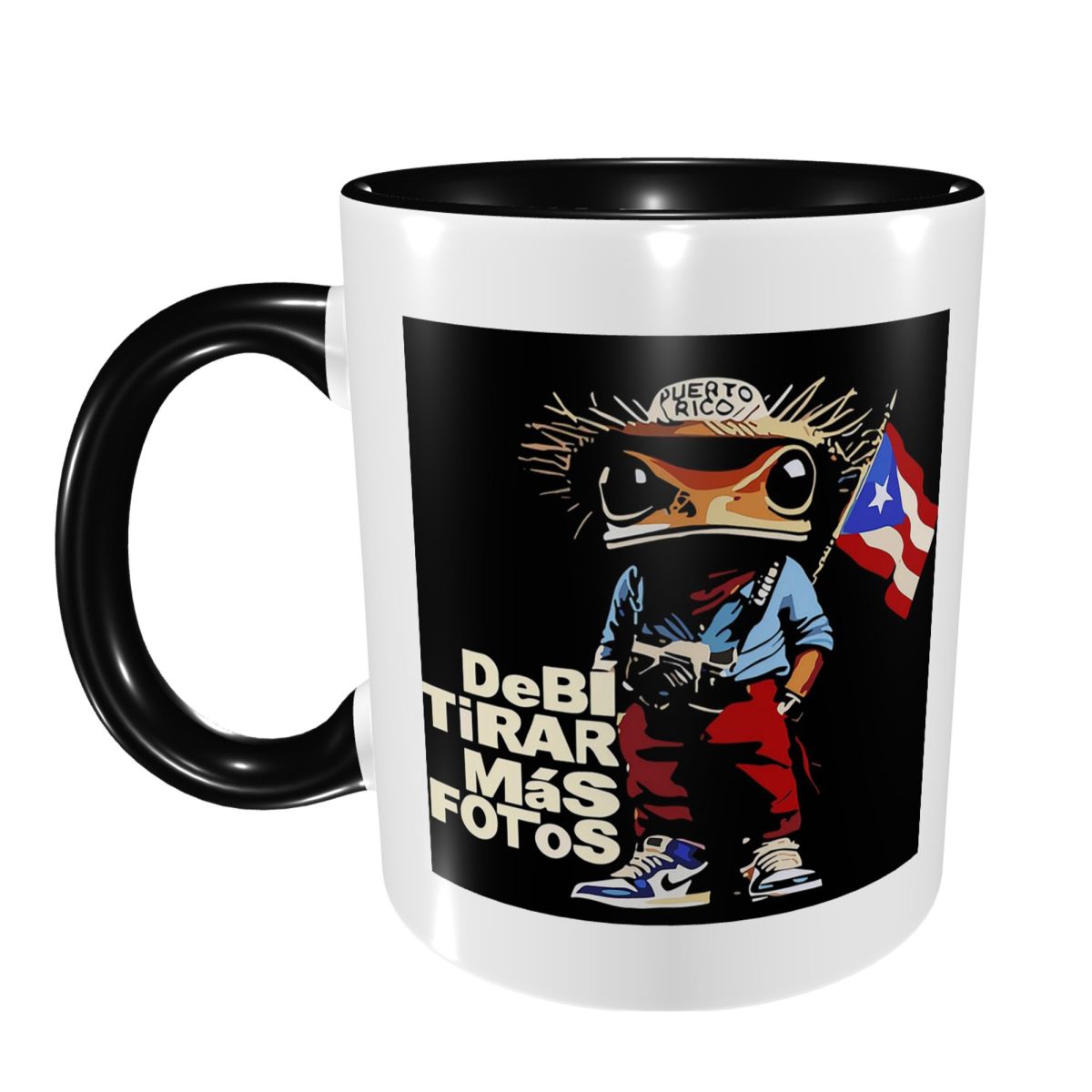 Coffee Tea Cup Foto - แก้วกาแฟเซรามิคตลกๆ ลาย Bad Bunny DTMF Debi