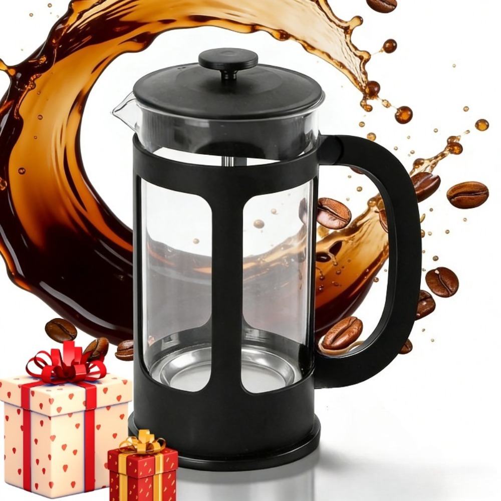 Pour Over Kettle - กาต้มกาแฟแบบเฟรนช์เพรส 350 มล./11 ออนซ์ พร้อมตัวกรองสแตนเลส ทนความร้อน