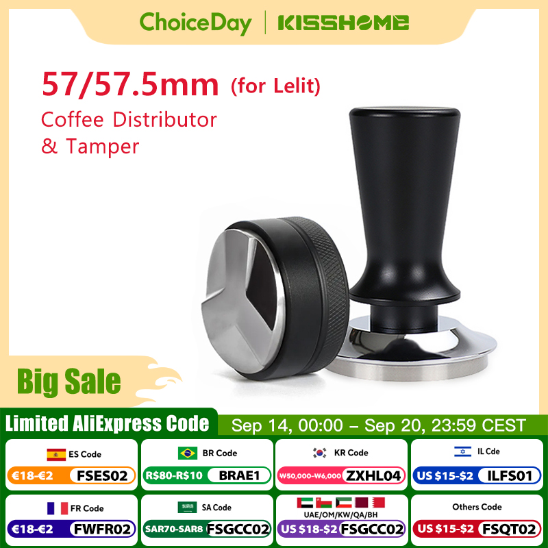 Coffee Tea Press - กาแฟ Tamper 57 มม.57.5 มม.ความดันคงที่จําหน่ายเครื่องมือสําหรับ Lelit