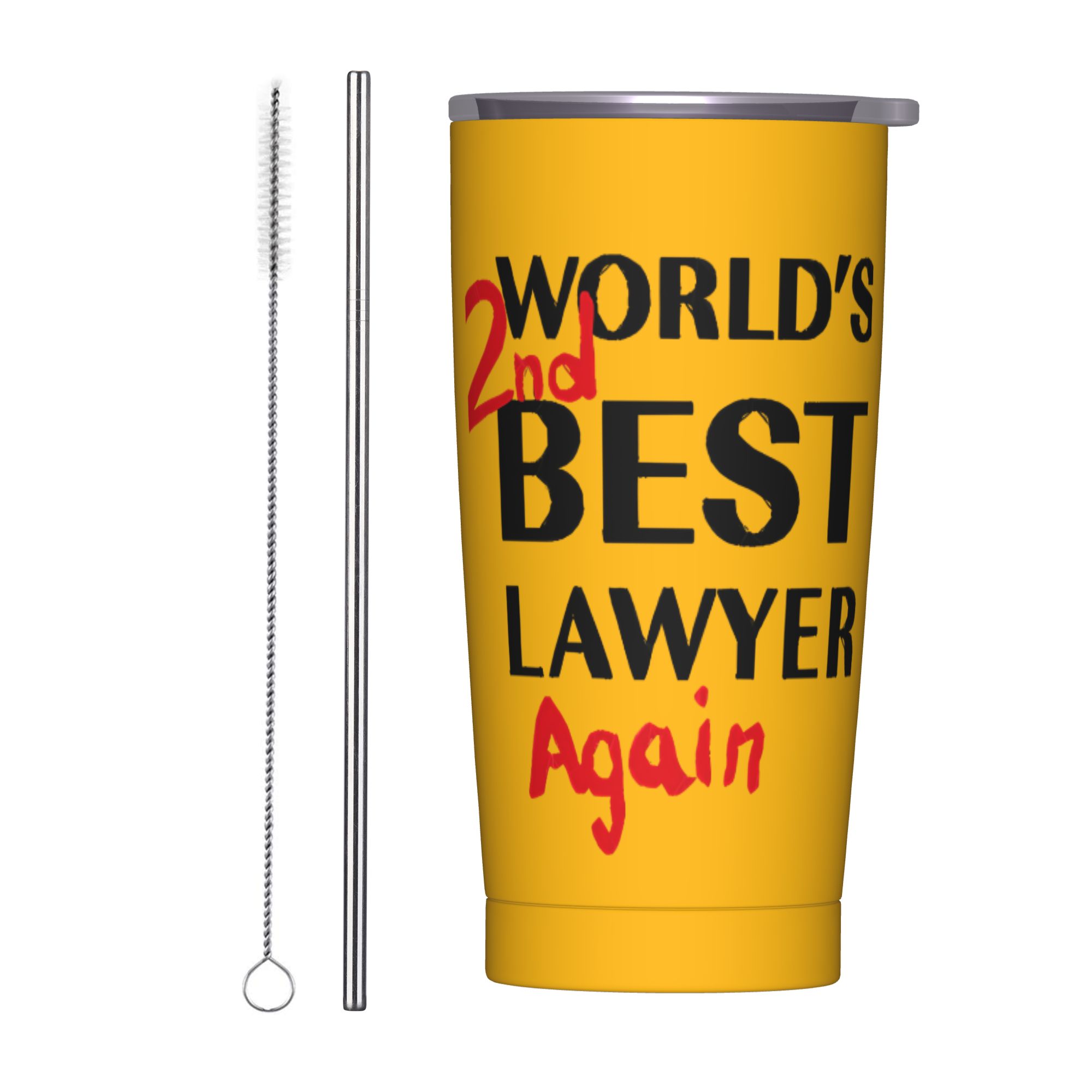 Double Wall Mug - แก้วน้ำเก็บความร้อน Better Call Saul พร้อมฝาปิดและหลอดดูด ลาย
