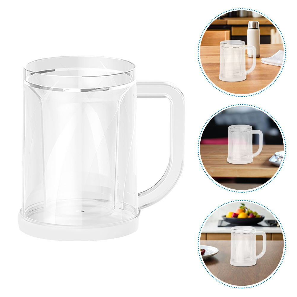 แก้วแช่แข็งแบบใส 2 ชิ้น ใช้ซ้ำ - Double Wall Mug บทวิจารณ์และราคา