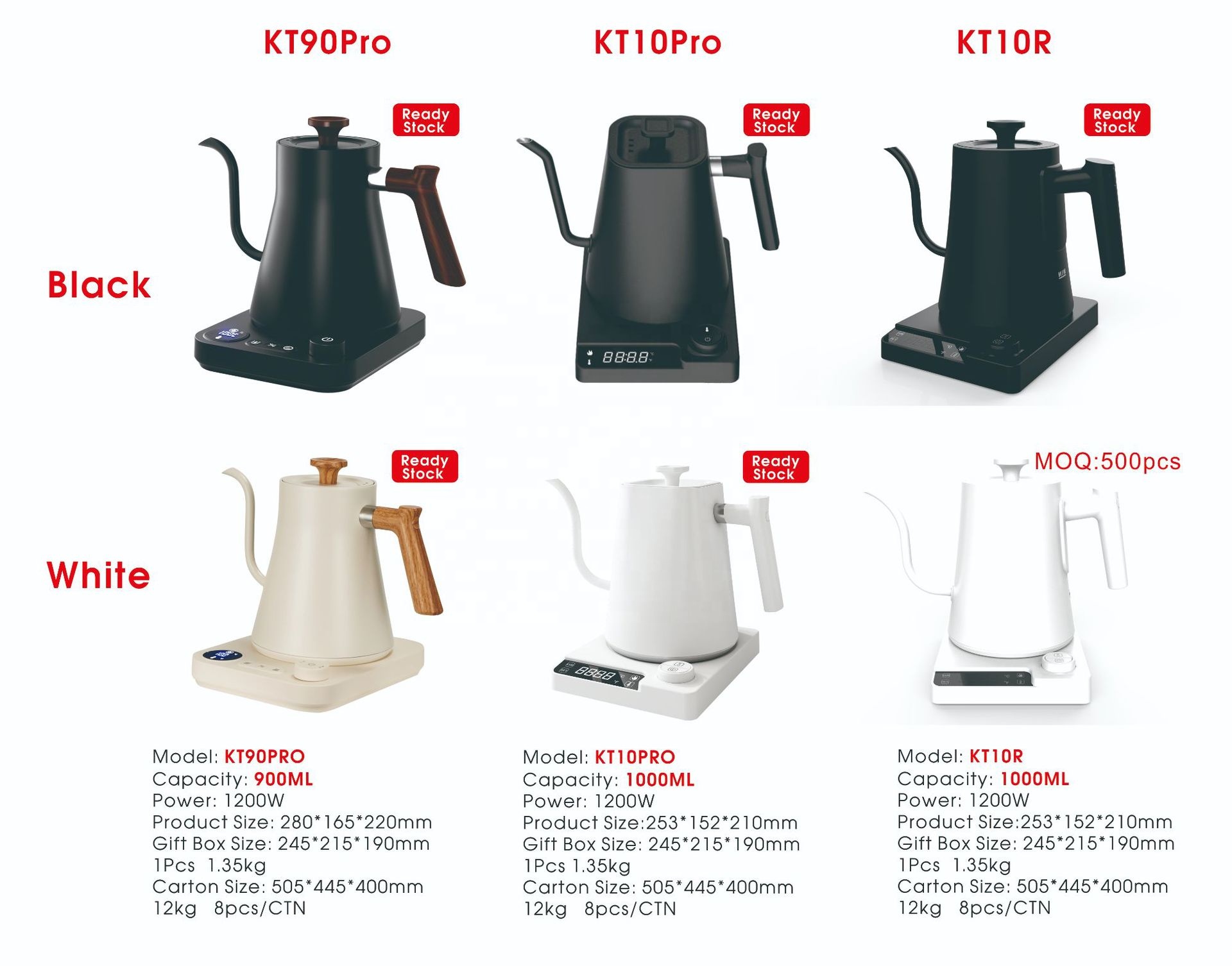 กาต้มน้ำไฟฟ้าแบบใหม่ ดีไซน์สวย - Pour Over Kettle บทวิจารณ์และราคา