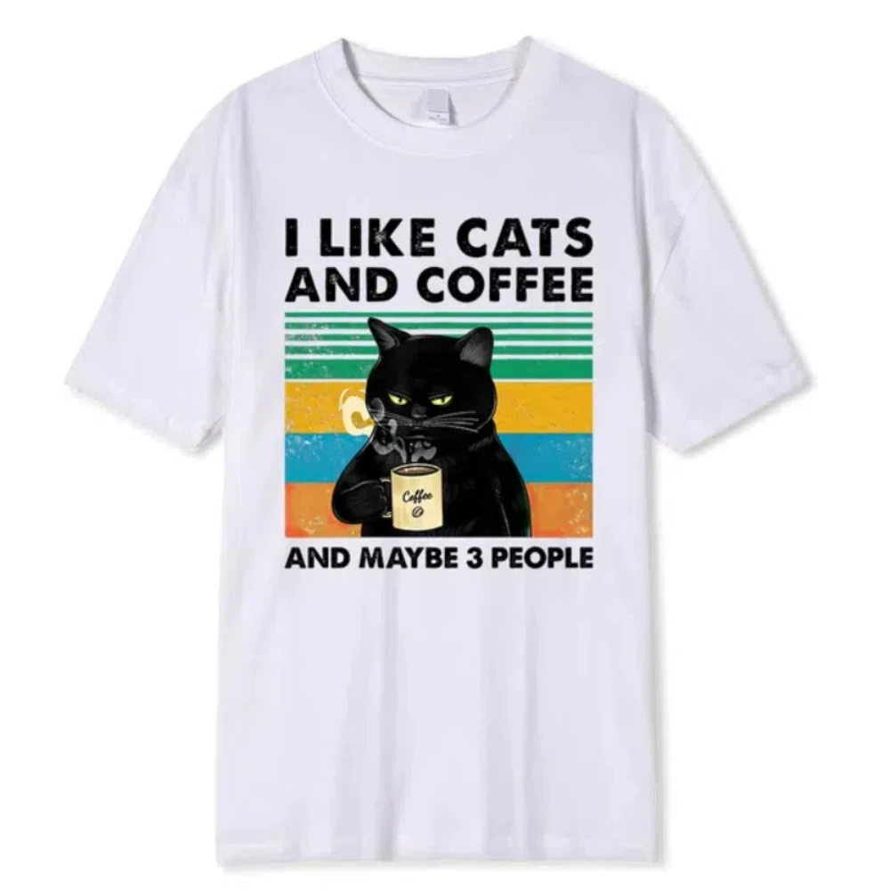 ฉันชอบแมวและกาแฟ เสื้อยืดพิมพ์ - Coffee Tea Weight Loss บทวิจารณ์และราคา
