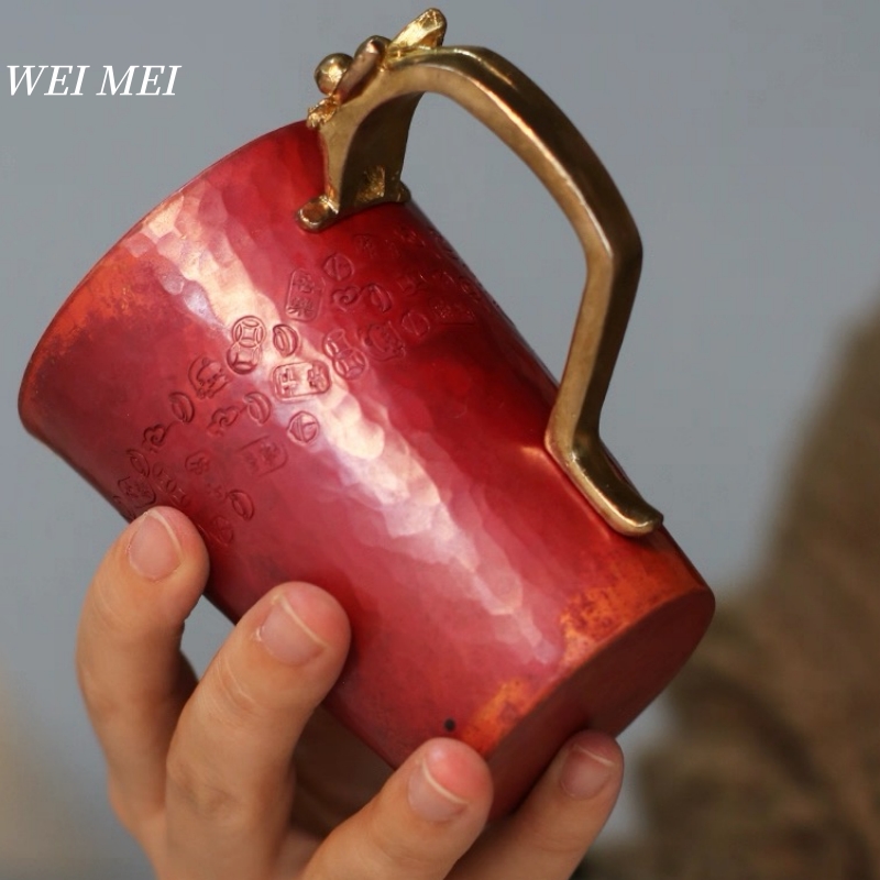 แก้วกาแฟทองแดงวินเทจทำมือ ทนคว - Juice Tea Coffee บทวิจารณ์และราคา