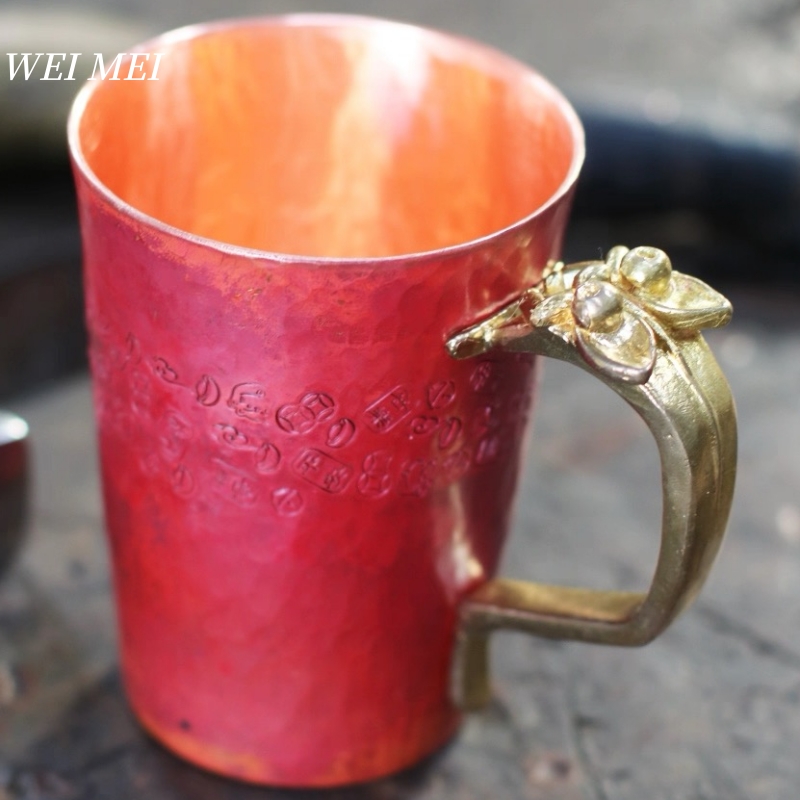 แก้วกาแฟทองแดงวินเทจทำมือ ทนคว - Juice Tea Coffee บทวิจารณ์และราคา