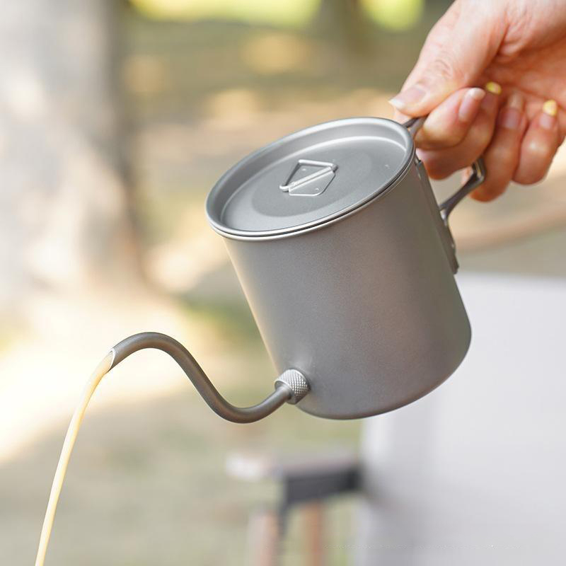 กาต้มน้ำกาแฟแบบพับได้ทำจากไทเท - Pour Over Kettle บทวิจารณ์และราคา