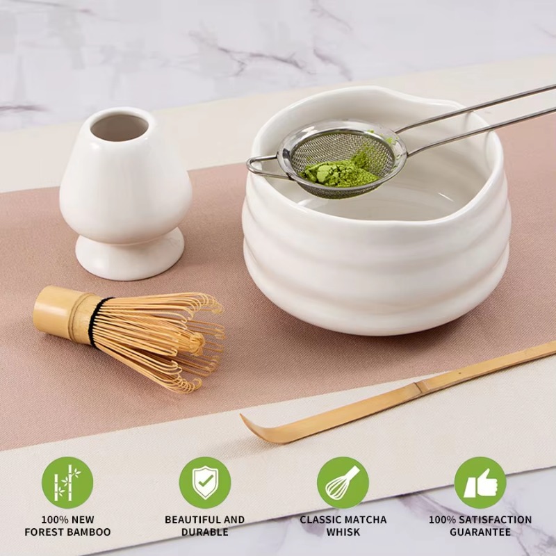 ชุดอุปกรณ์ชงชาแบบดั้งเดิม ประก - Matcha Whisk Set บทวิจารณ์และราคา