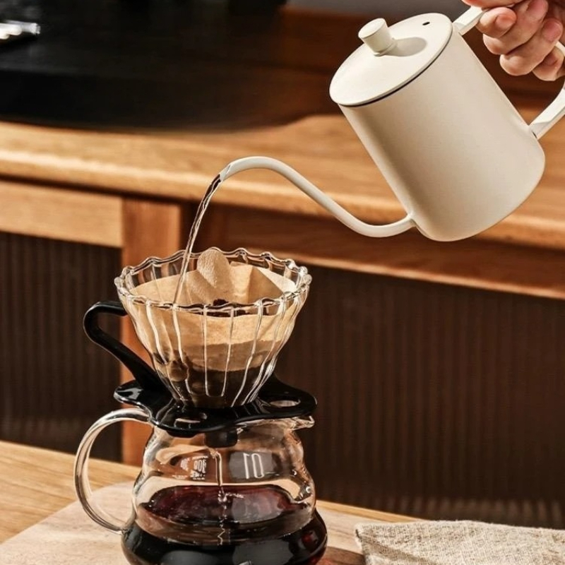 กาต้มน้ำสแตนเลสแบบกู๊สเนค พร้อ - Pour Over Kettle บทวิจารณ์และราคา
