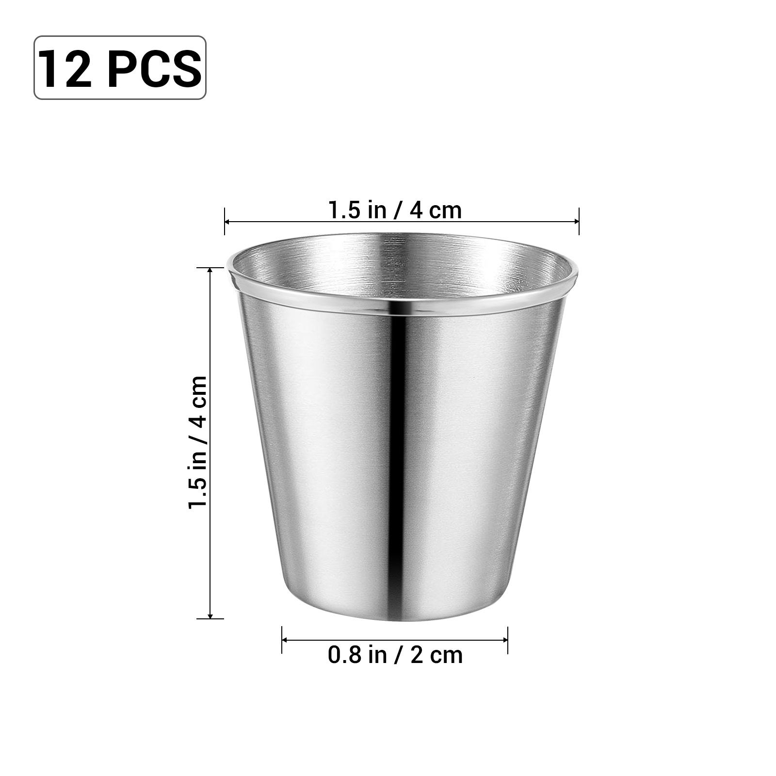 แก้วสแตนเลส 12 ชิ้น ทนทาน พกพา - Juice Tea Coffee บทวิจารณ์และราคา