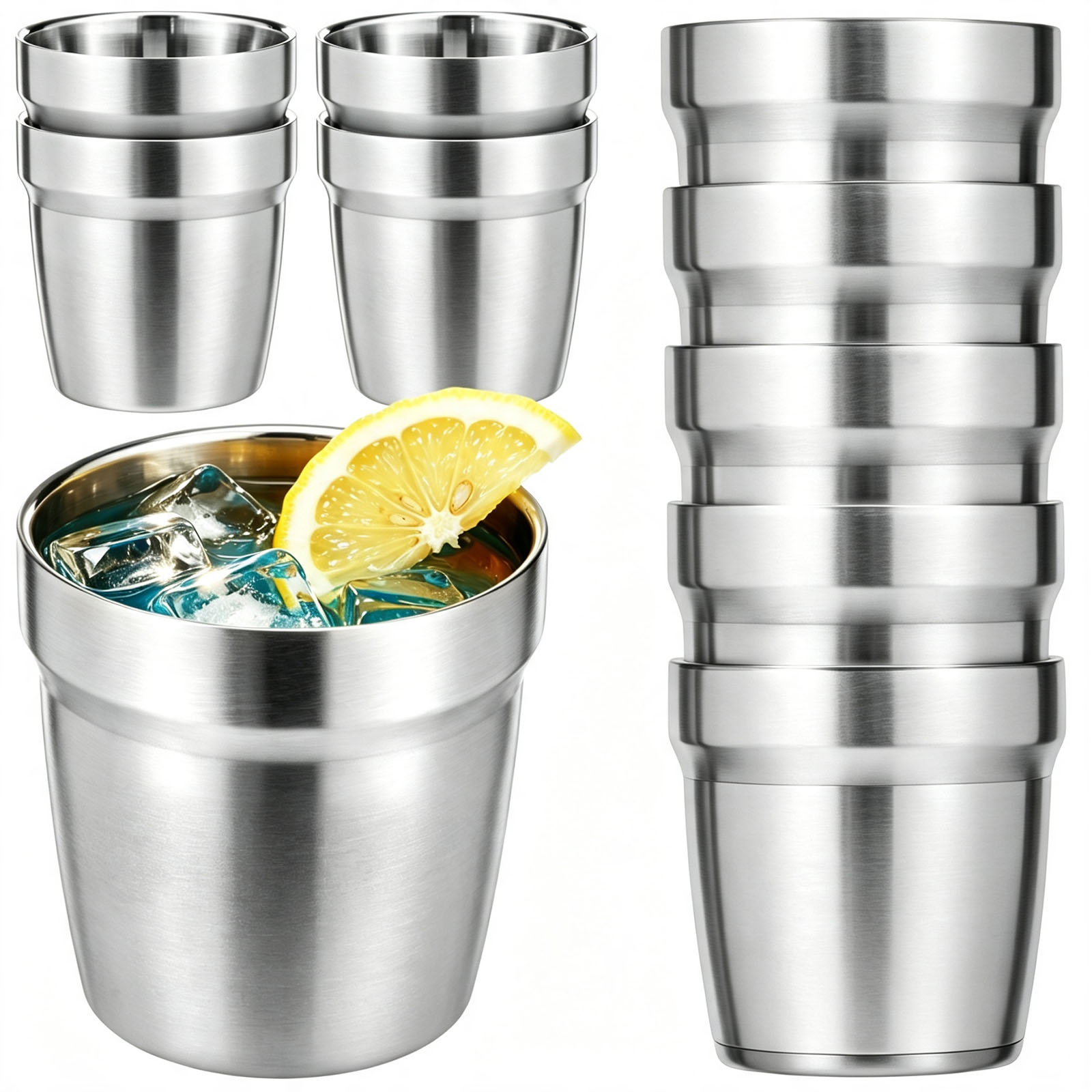 แก้วสแตนเลสแบบซ้อนกันได้ 5/10  - Double Wall Mug บทวิจารณ์และราคา