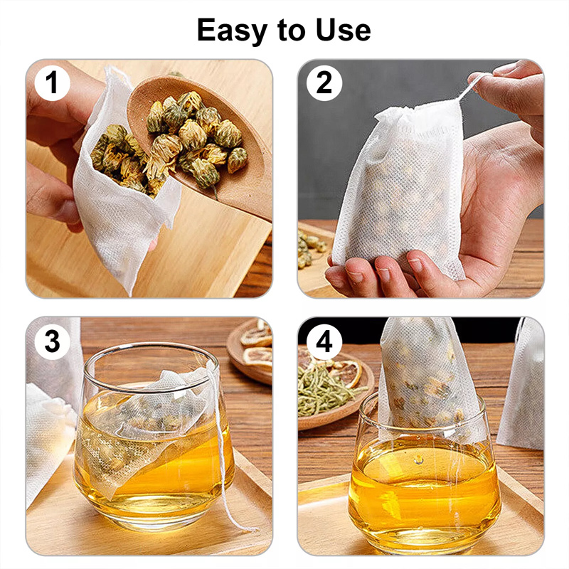ถุงชาแบบไม่ถักทอ 100 ชิ้น ถุงช - Coffee Tea Spices บทวิจารณ์และราคา