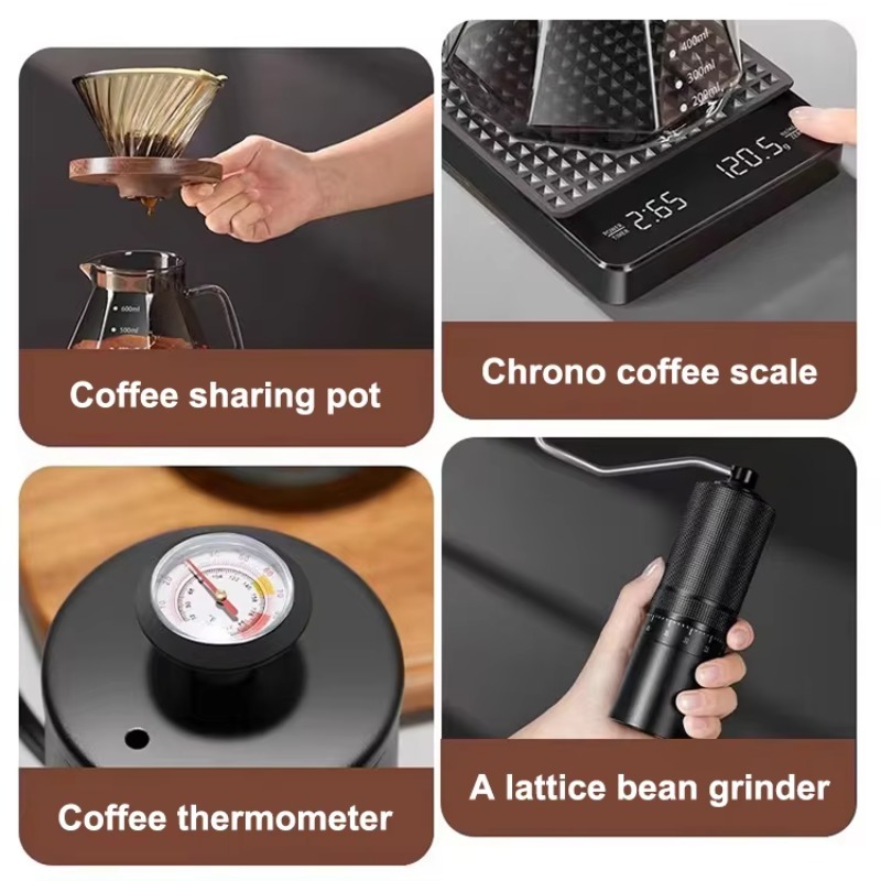 ชุดกาแฟสำหรับเดินทาง 10 ชิ้น ป - Pour Over Kettle บทวิจารณ์และราคา