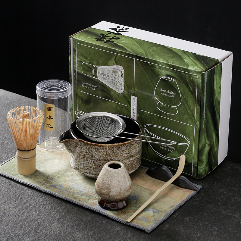 7 ชิ้น 4 ชิ้นญี่ปุ่น Matcha ชุ - Matcha Whisk Set บทวิจารณ์และราคา